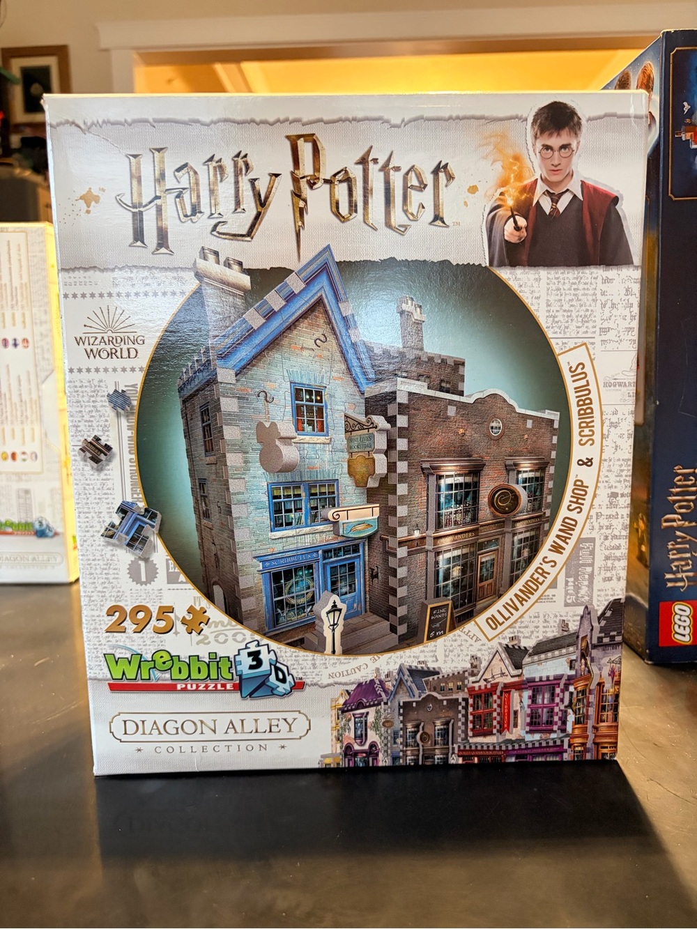 Warner Bros. Diagon Alley Ollivander's Wand Shop 295-Piece Puzzle - Blue & Brown